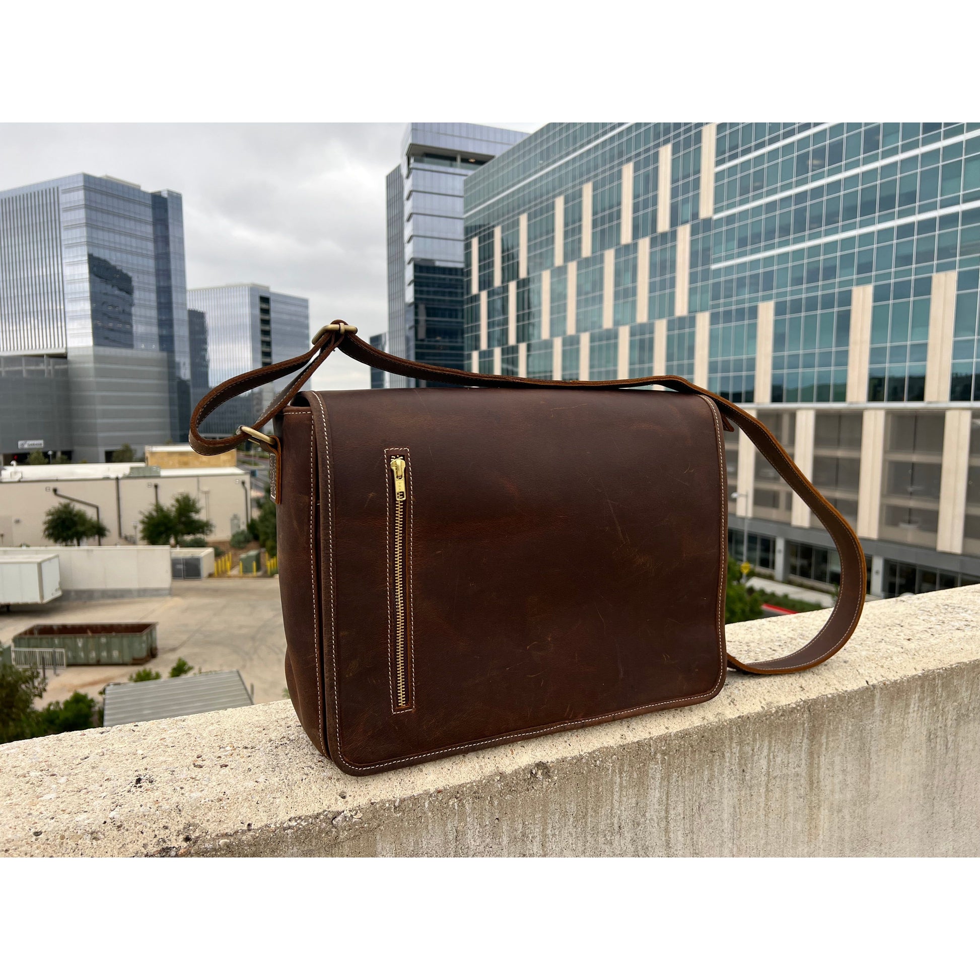 Benjamin's Leather Messenger 