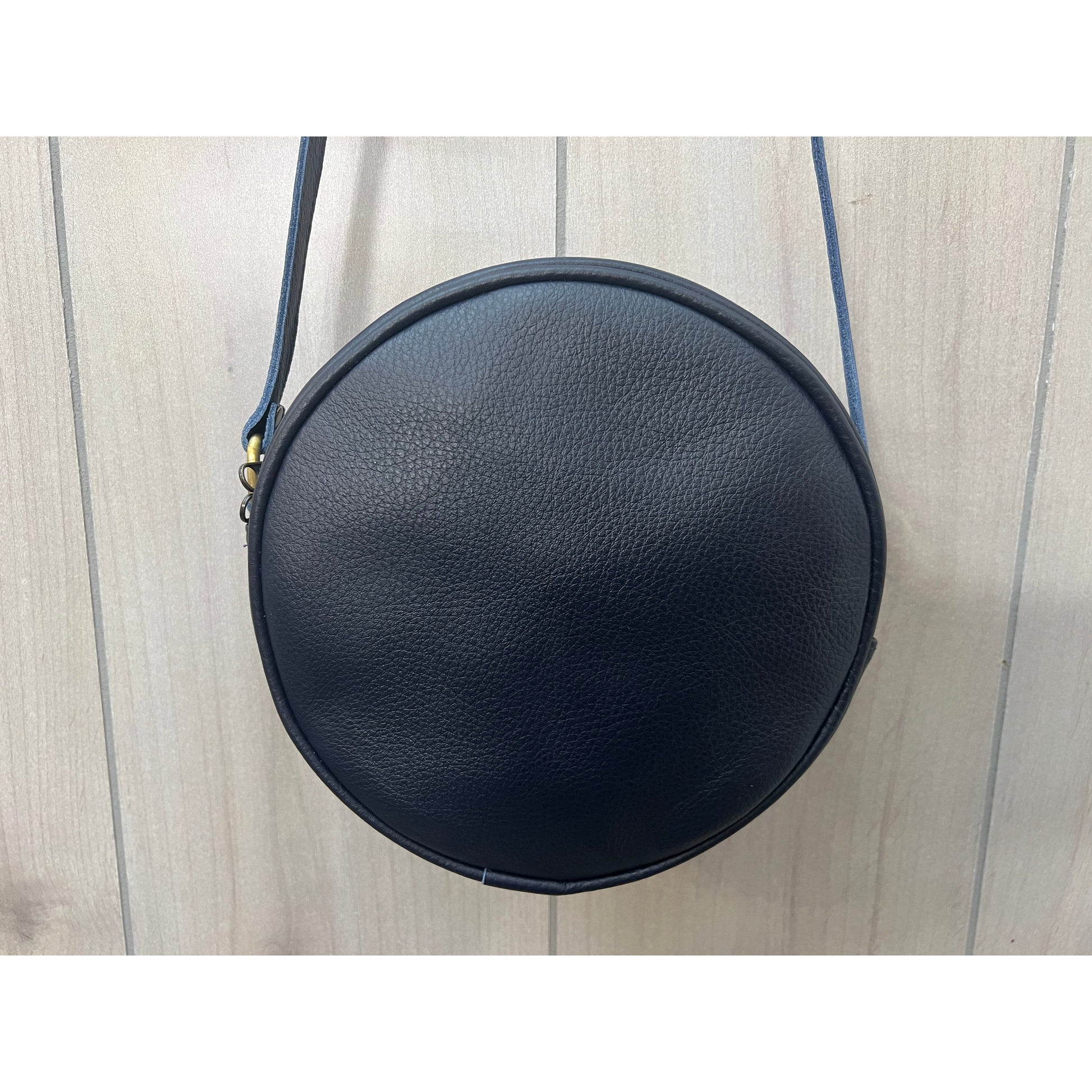 Benjamin's Leather Navy Circle Bag Back