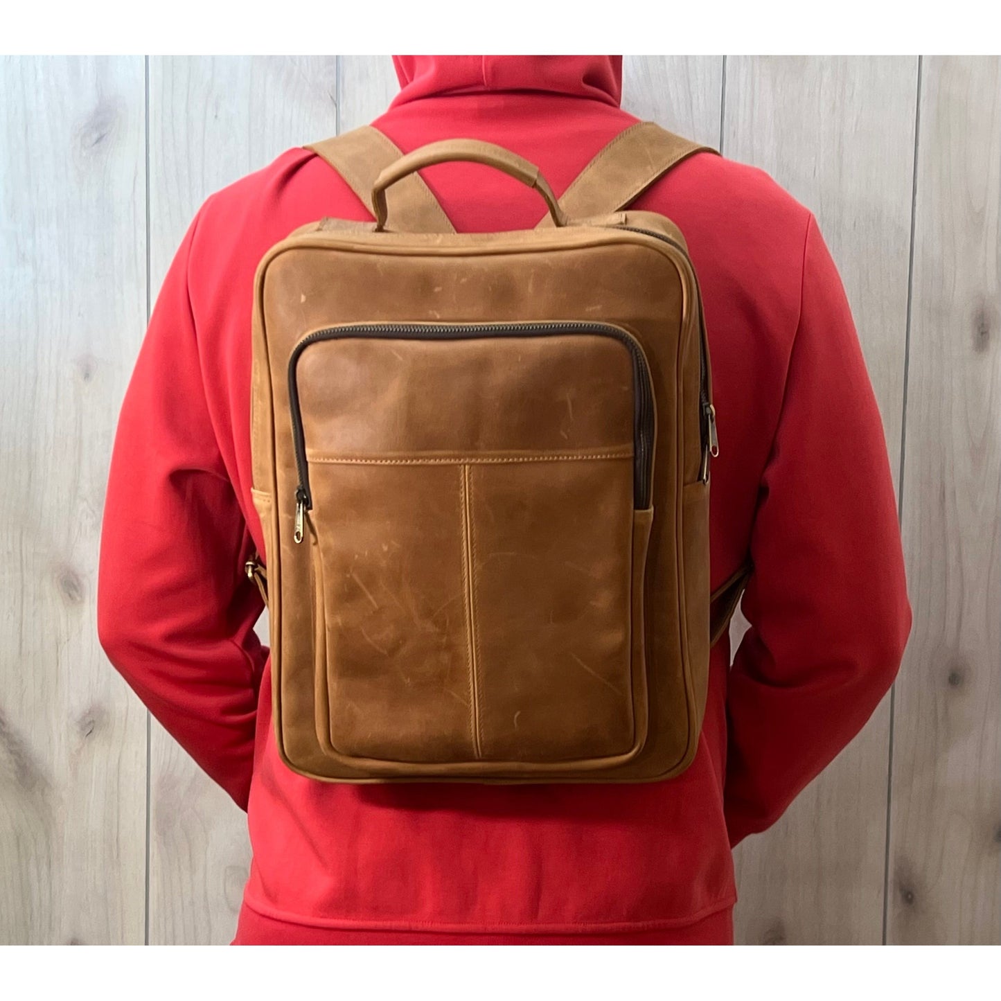 Benjamin's Leather Scholar Leather Backpack