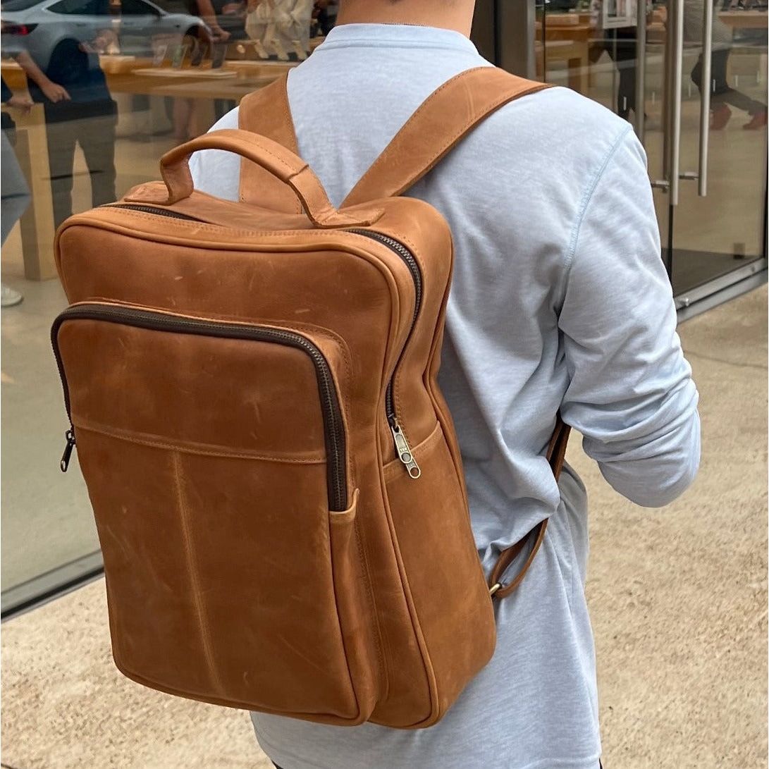 Benjamin's Leather Scholar Backpack