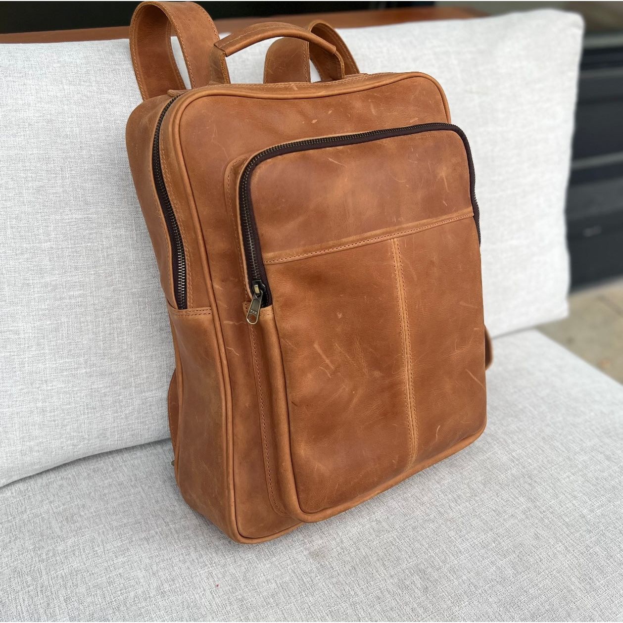 Benjamin's Leather Scholar Backpack