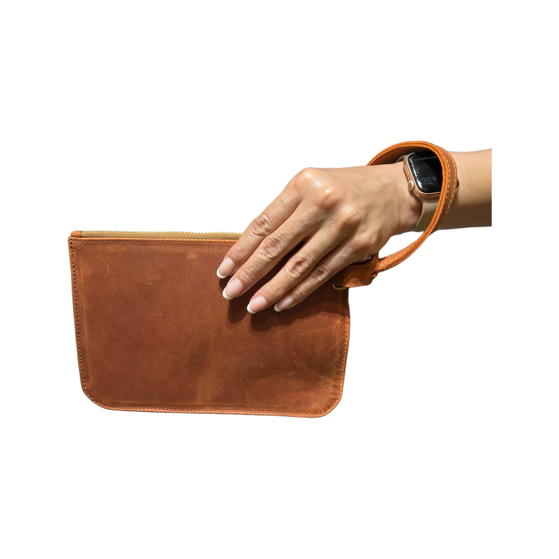 Benjamin's Leather Tan Wristlet