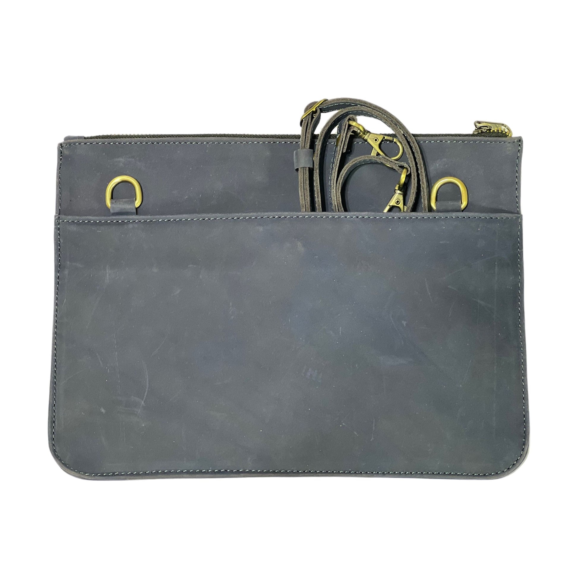 Benjamin's Leather Blue Crossbody